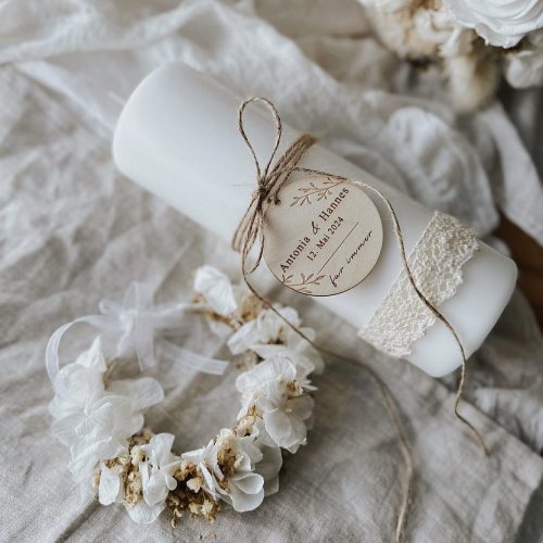 Personalisierter Holzanhänger Hochzeit