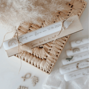 Gastgeschenk Kerze - viele Motive wählbar / zur Taufe / Hochzeit / personalisierbar