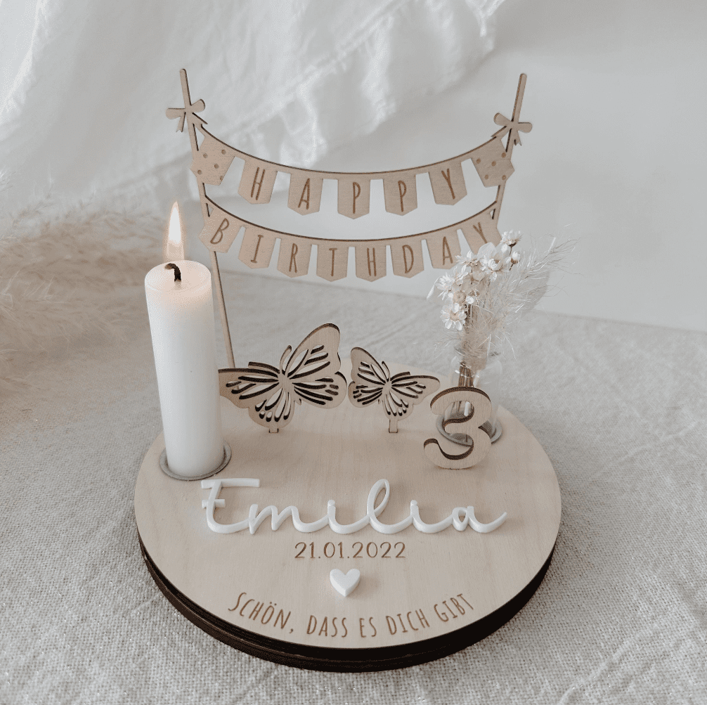 GEburtstagsteller Schmetterling