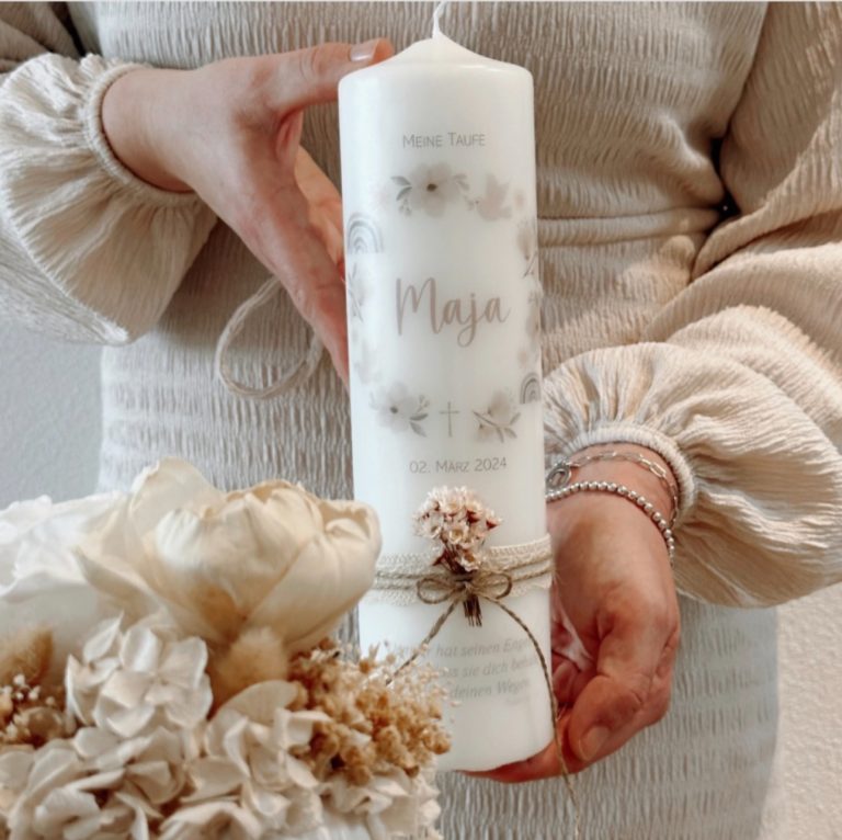 Taufkerze "mellow dream"