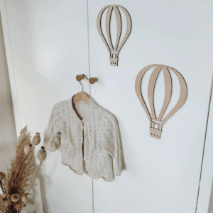 Wanddeko Heißluftballon für Kinderzimmer, über Schreibtisch, Deko Bett, WAndtattoo Kinderzimmer
