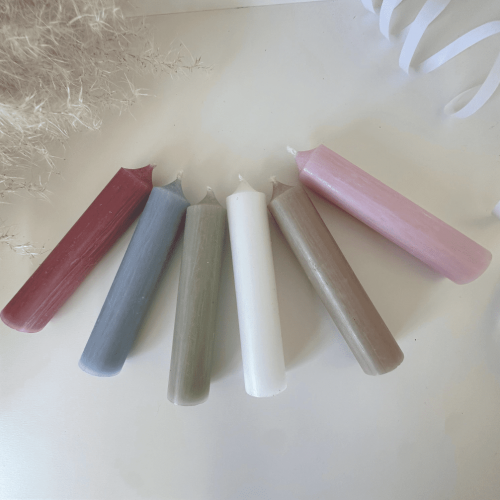 Kerze in verschiedenen Farben | Zusatz Geburtstagdeko