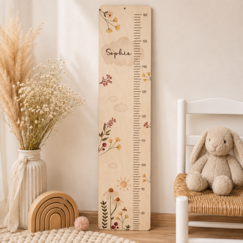 Kindermesslatte „Wildblumen" personalisierbar