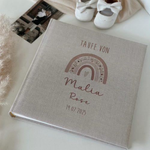 Personalisiertes Fotoalbum zu deiner Taufkerze