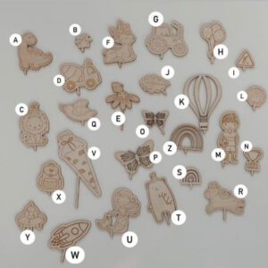 Motivstecker für Geburtstagsteller