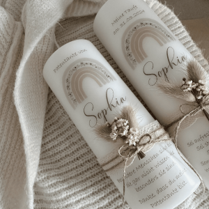 Patenkerze Gastgeschenk Geschenk für Pate passend zur Taufkerze , Kerze für Patentante