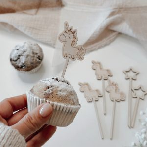Muffin Cakteopper Mini Caketopper Kuchen Holz Kindergeburtstag