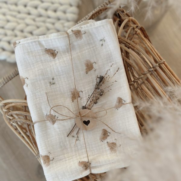 Musselintuch / Musselindecke “Küken"