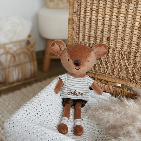 Kuscheltier Maus "Knuffel" personalisiert von Jollein