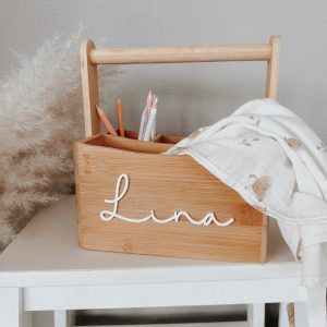 Stiftehalter, Schreibtischorganizer Bambus