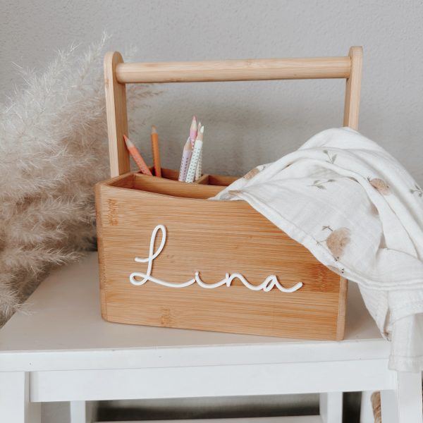 Stiftehalter, Schreibtischorganizer Bambus