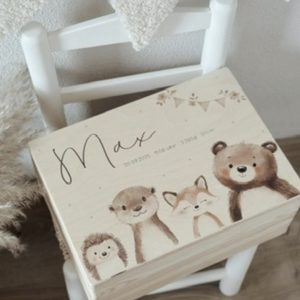 Erinnerungsbox "Waldtiere" personalisiert