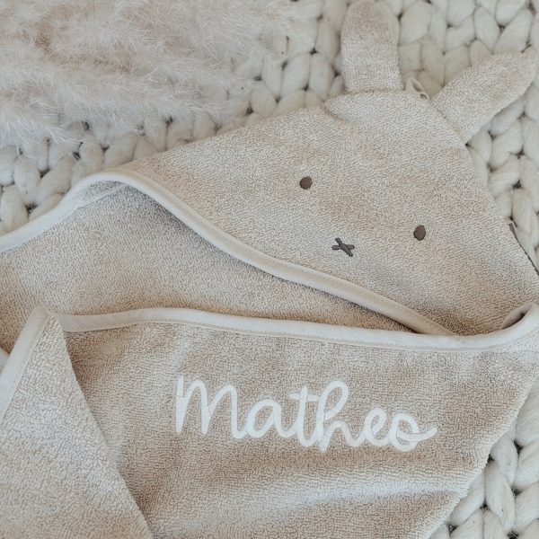 Personalisiertes Kapuzenhandtuch "Miffy" mit Name von Jollein
