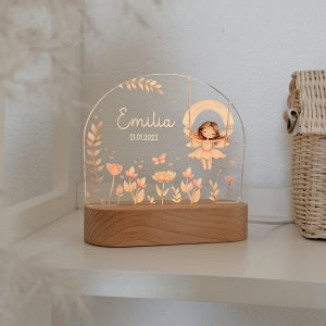 Personalisiertes Nachtlicht "Feenschaukel"