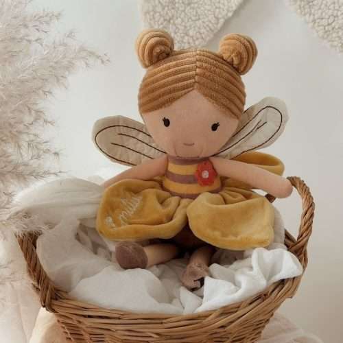JOLLEIN Kuscheltier / Stoffpuppe "Little Bee" personalisiert