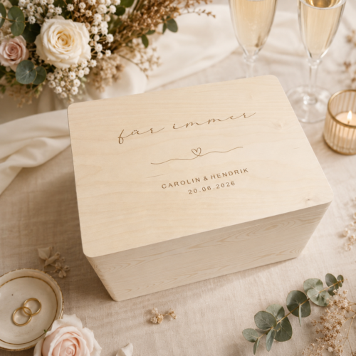 Wundervolle Erinnerungsbox "Wedding" personalisiert | Erinnerungskiste | Aufbewahrung | Geschenk | Andenken Hochzeit