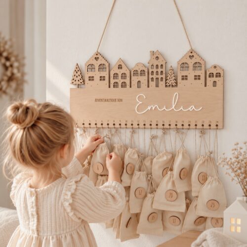 Personalisierter Adventskalender "Zauberhaft" zum Befüllen